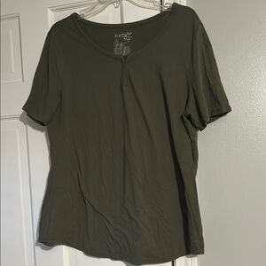 Olive Green Women's Top